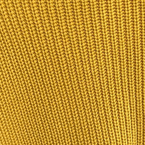 French Connection  Yellow Cropped Mozart Sweater - Size Small - Picture 5 of 6